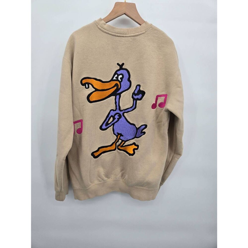 Obey Disco Duck Embroidered Sweatshirt Size Small
